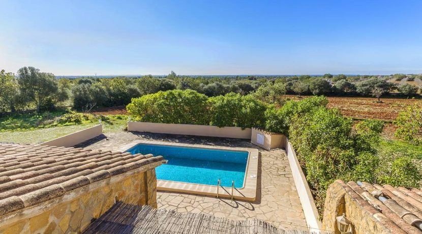 Pool-Landschaftsblick